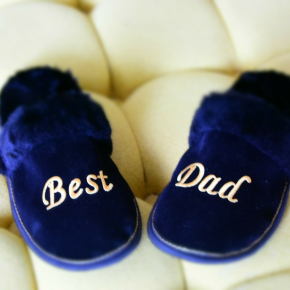 Best dad embroidered slippers - Picture 5 of 7